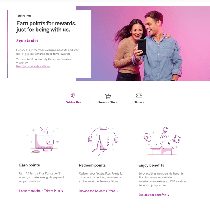 Telstra Plus loyalty program